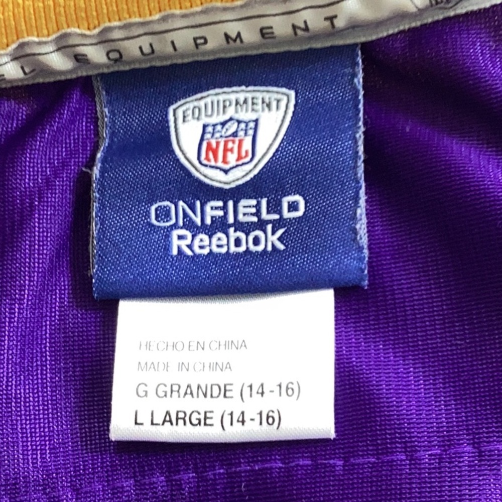 NFL Minnesota Vikings #4 Brett Favre Unisex Football Jersey - Picture 9 of 9